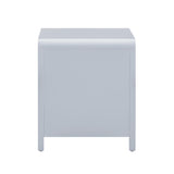 TOV Patty Pastel Blue Rattan 2 Drawer Nightstand