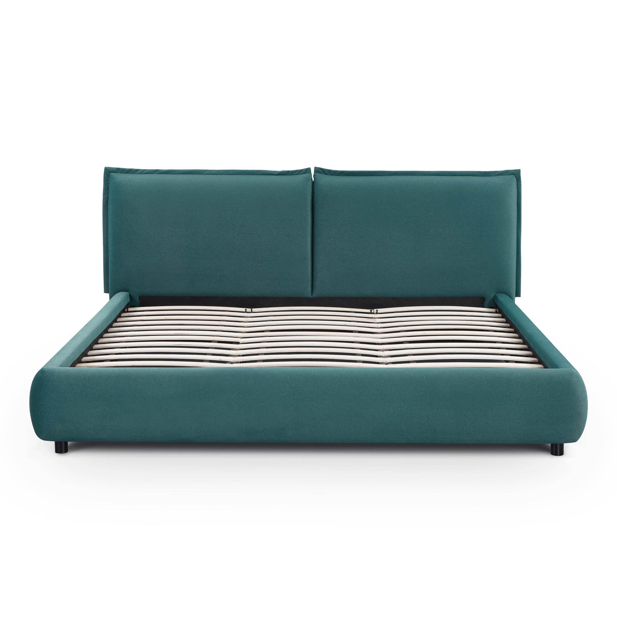 TOV Mel Teal Faux Mohair King Bed