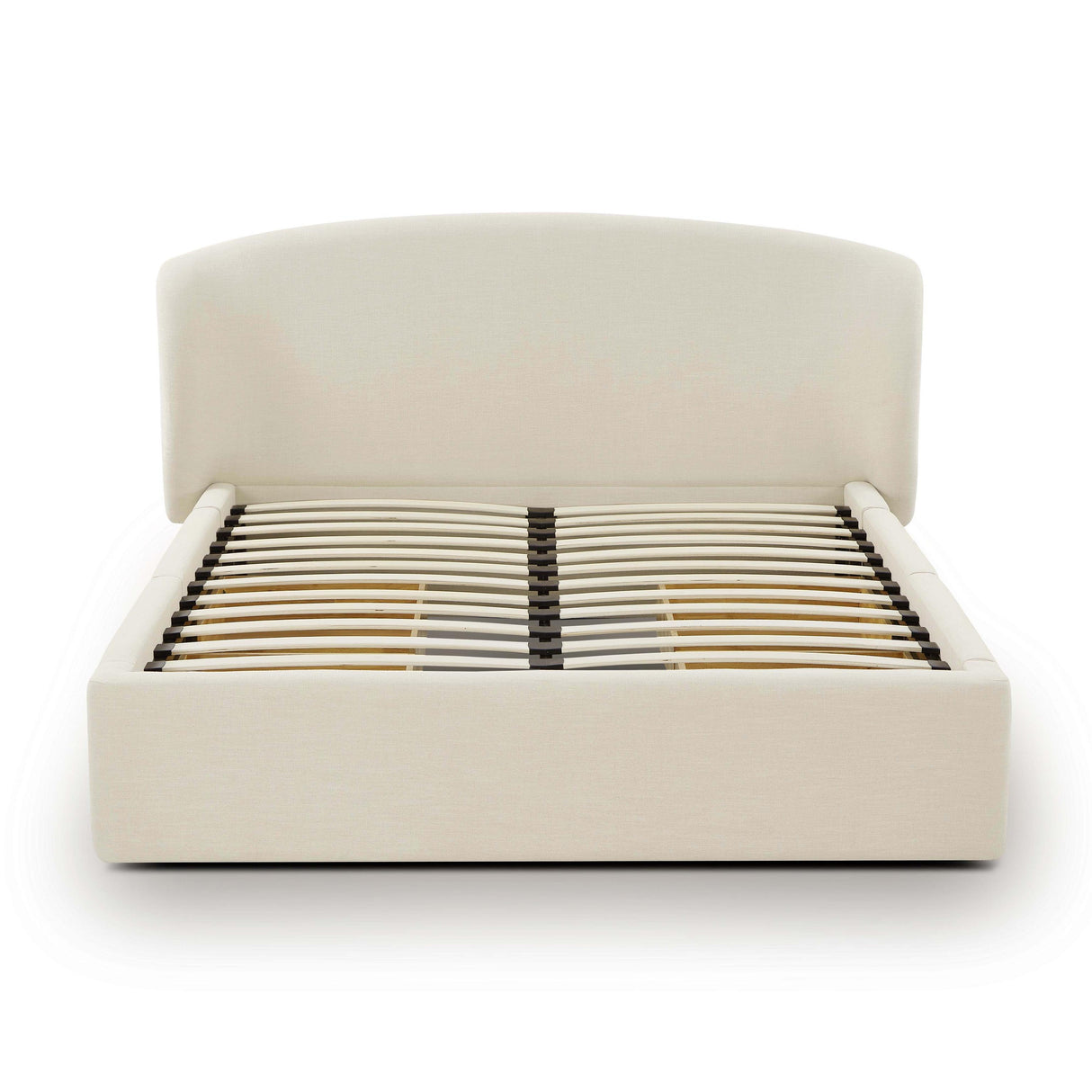 TOV Corey Cream Upcycled Linen Queen Storage Bed