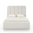 TOV Parker Cream Chenille Queen Bed