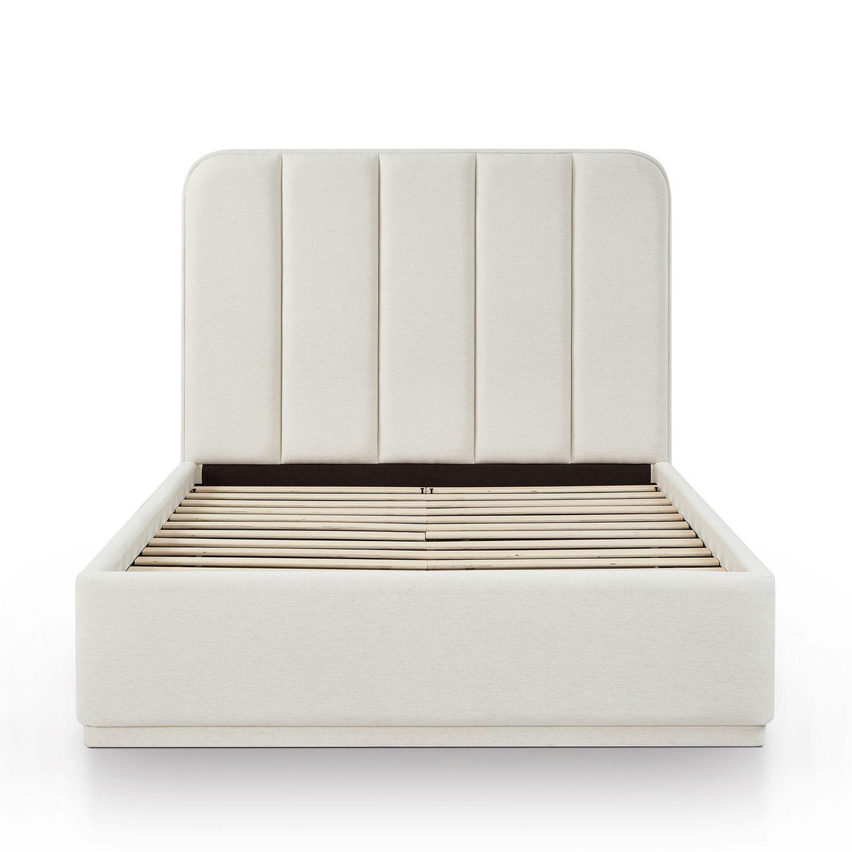 TOV Parker Cream Chenille Queen Bed