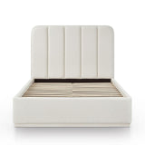 TOV Parker Cream Chenille Queen Bed