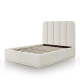 TOV Parker Cream Chenille Queen Bed