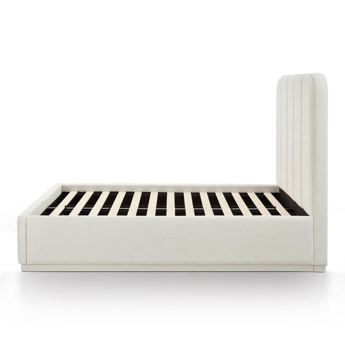 TOV Parker Cream Chenille Queen Bed