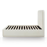 TOV Parker Cream Chenille Queen Bed