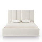 TOV Parker Cream Chenille King Bed