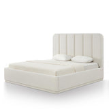 TOV Parker Cream Chenille King Bed