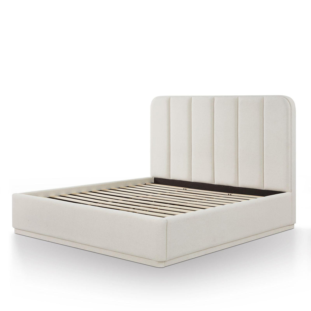 TOV Parker Cream Chenille King Bed