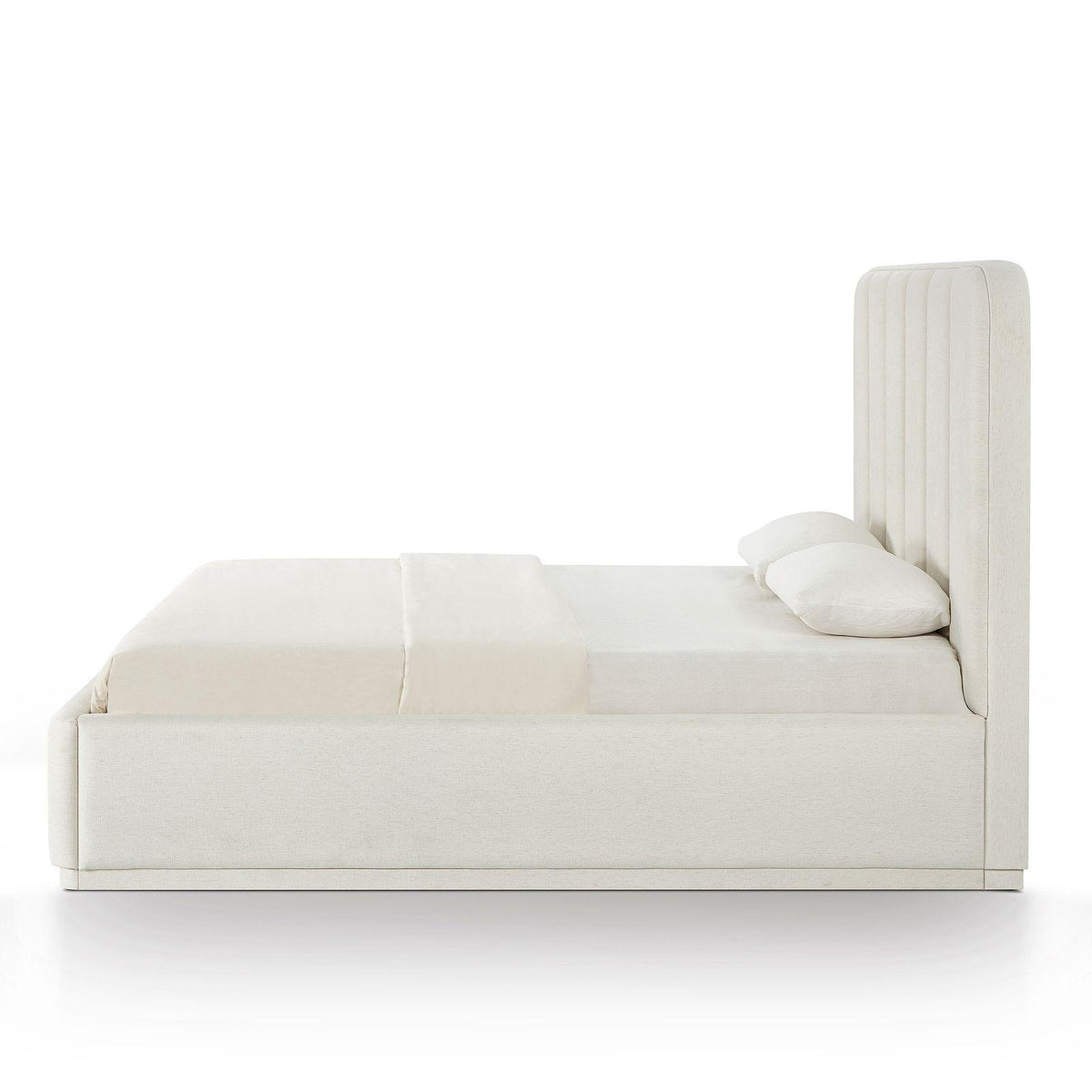 TOV Parker Cream Chenille King Bed