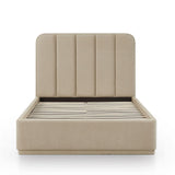 TOV Parker Tan Chenille Queen Bed