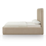 TOV Parker Tan Chenille Queen Bed