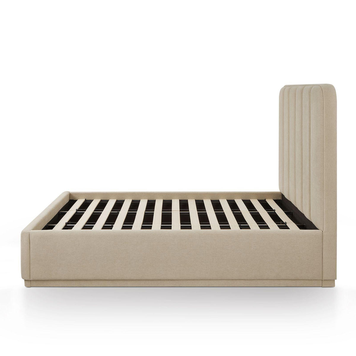 TOV Parker Tan Chenille Queen Bed