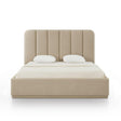 TOV Parker Tan Chenille King Bed