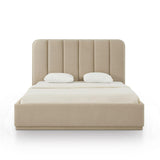 TOV Parker Tan Chenille King Bed