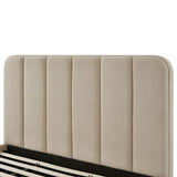 TOV Parker Tan Chenille King Bed