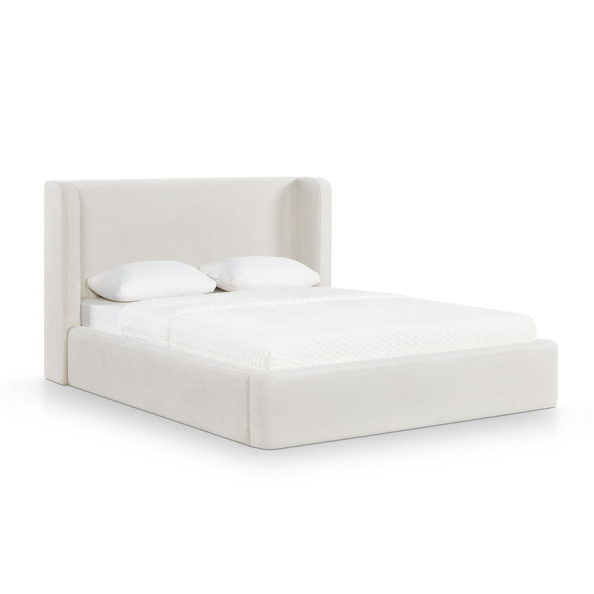 TOV Harmony Cream Performance Chenille Queen Bed