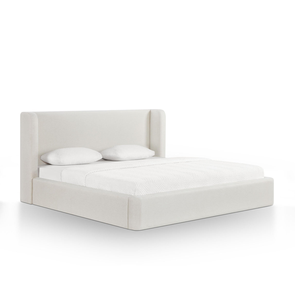 TOV Harmony Cream Performance Chenille King Bed