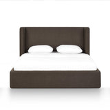 TOV Harmony Chocolate Brown Performance Chenille Queen Bed