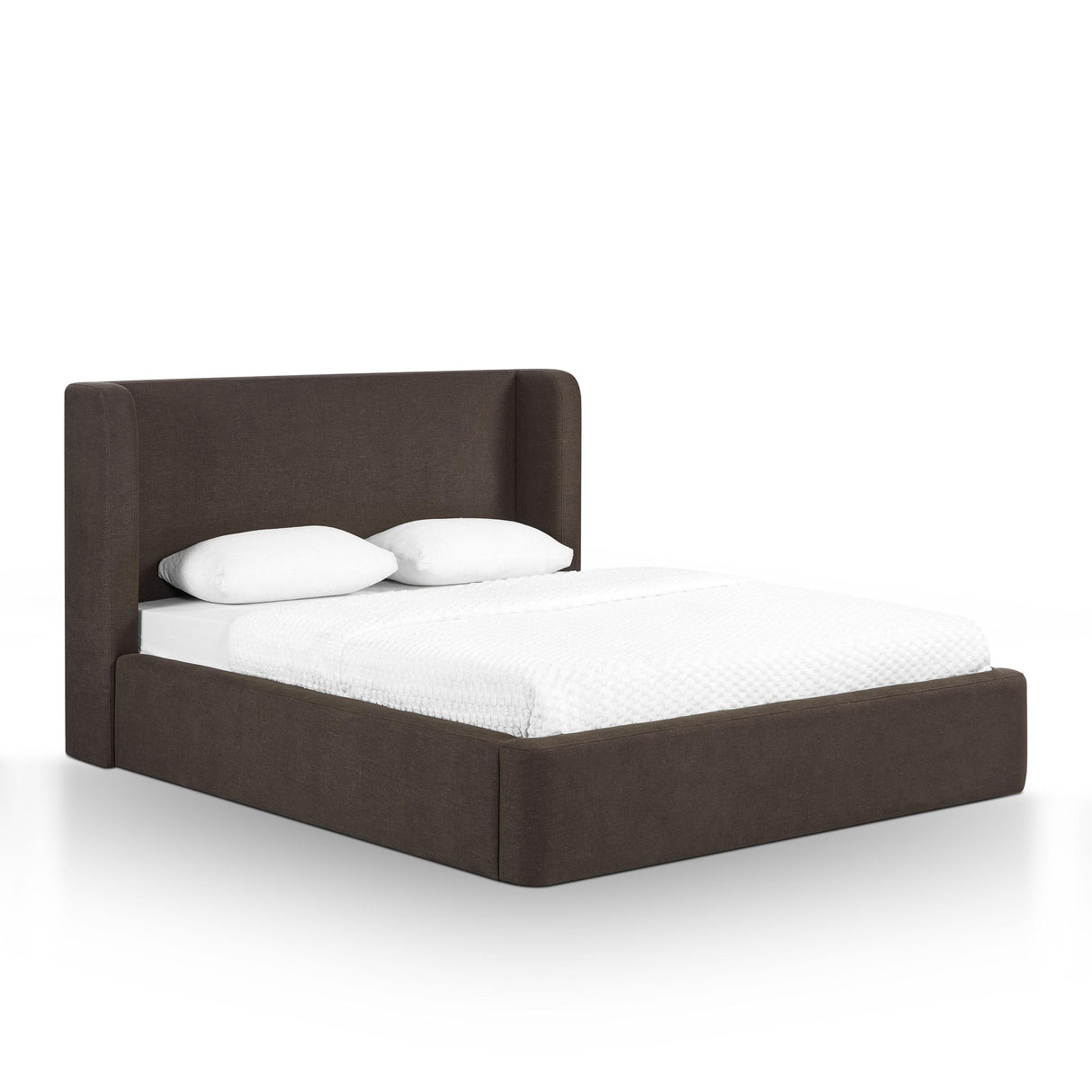 TOV Harmony Chocolate Brown Performance Chenille Queen Bed