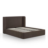 TOV Harmony Chocolate Brown Performance Chenille Queen Bed