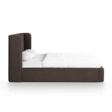 TOV Harmony Chocolate Brown Performance Chenille Queen Bed
