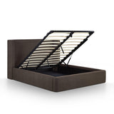 TOV Harmony Chocolate Brown Performance Chenille Queen Bed