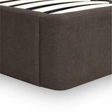 TOV Harmony Chocolate Brown Performance Chenille Queen Bed
