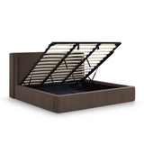 TOV Harmony Chocolate Brown Performance Chenille King Bed