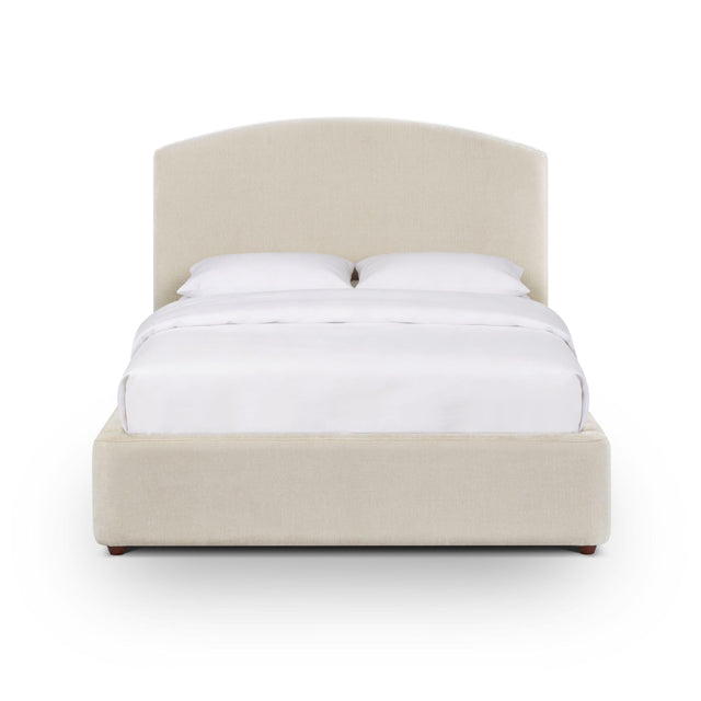 TOV Leah Cream Performance Chenille Bed in Special 48 Width Sizing