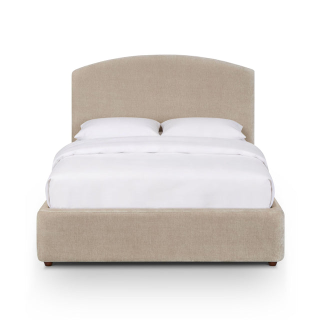 TOV Leah Taupe Performance Chenille Bed in Special 48 Width Sizing