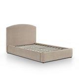TOV Leah Taupe Performance Chenille Bed in Special 48 Width Sizing