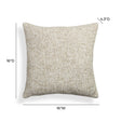 TOV Poh Washed Beige Boucle 16" Square Accent Pillow