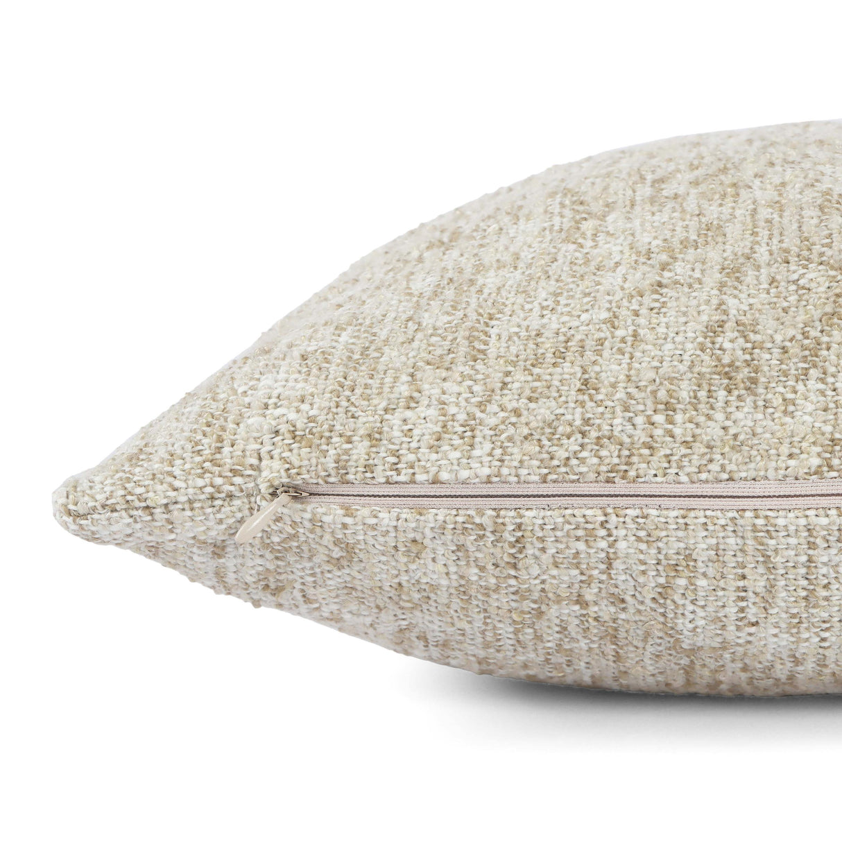 TOV Poh Washed Beige Boucle 16" Square Accent Pillow