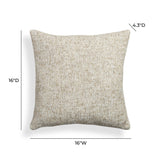 TOV Poh Washed Beige Boucle 16" Square Accent Pillow