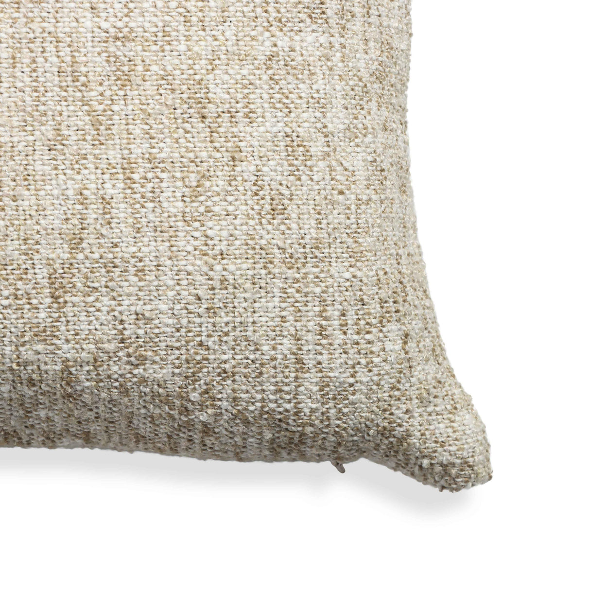 TOV Poh Washed Beige Boucle 16" Square Accent Pillow - COVER Cover