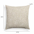 TOV Poh Washed Beige Boucle 20" Square Accent Pillow