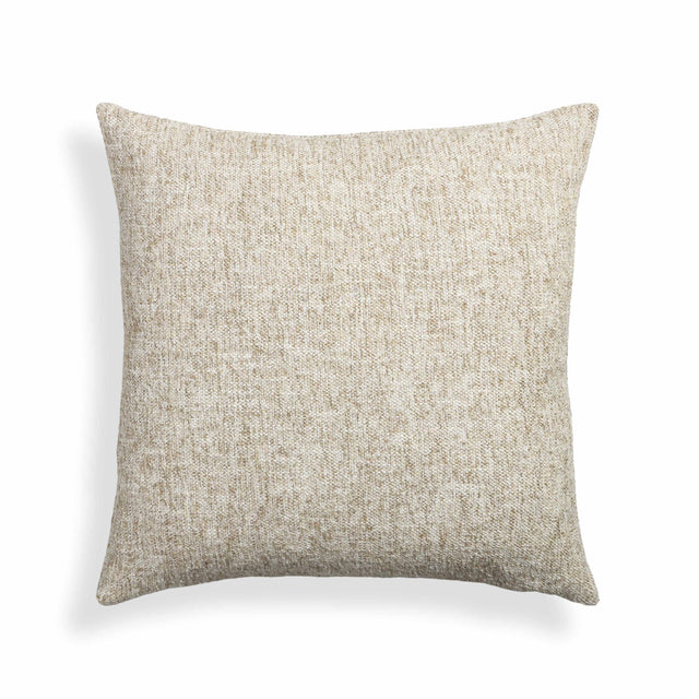 TOV Poh Washed Beige Boucle 20" Square Accent Pillow - COVER Cover