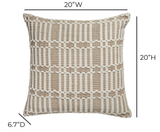 TOV Maresh "Cloud" 20 inch Square Woven Pillow