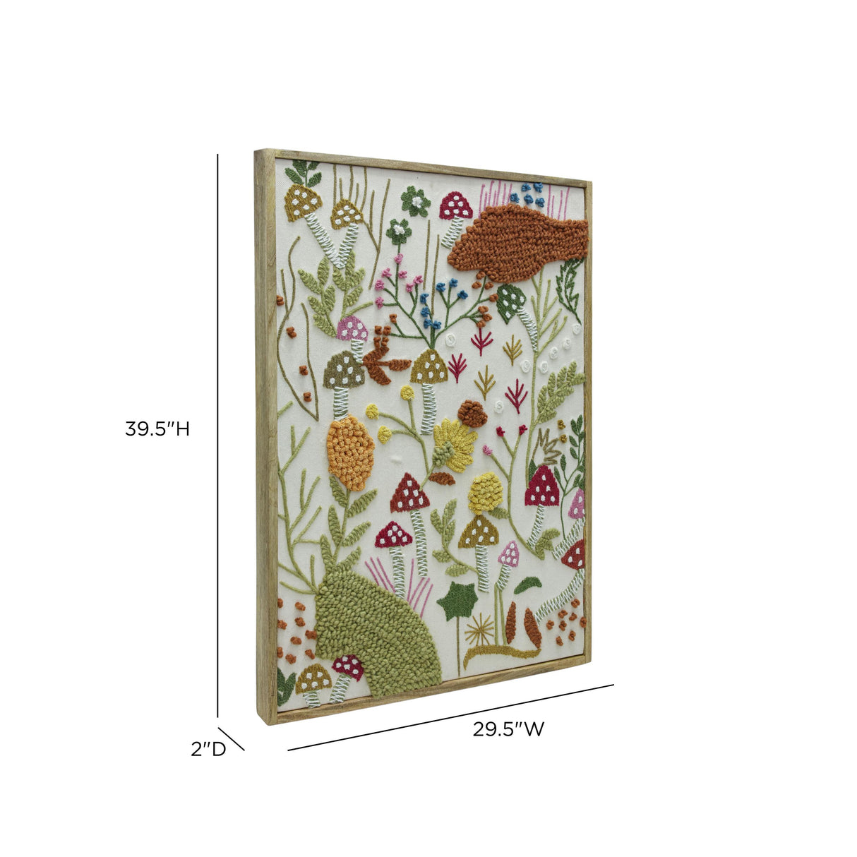 TOV Muro "Forage" Large Embroidered Wall Art