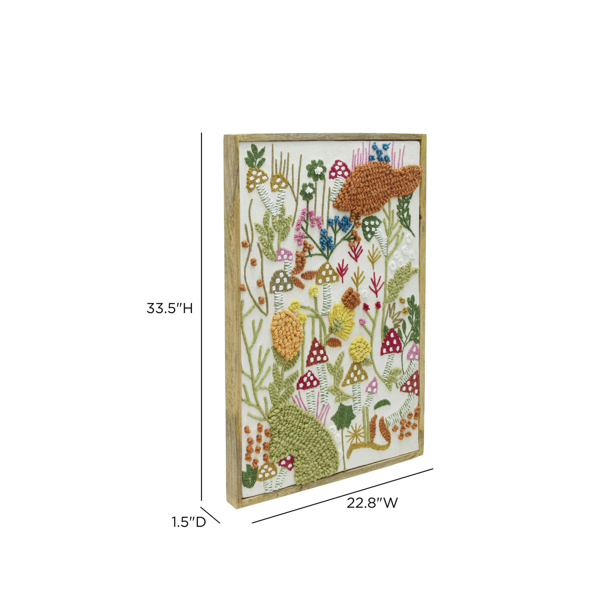 TOV Muro "Forage" Small Embroidered Wall Art