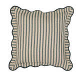 TOV Green Striped Linen Accent Cushion - COVER Cover