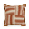 TOV Kora Terracotta Cotton Jute Throw Pillow