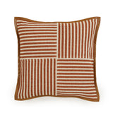TOV Kora Terracotta Cotton Jute Throw Pillow - COVER Cover