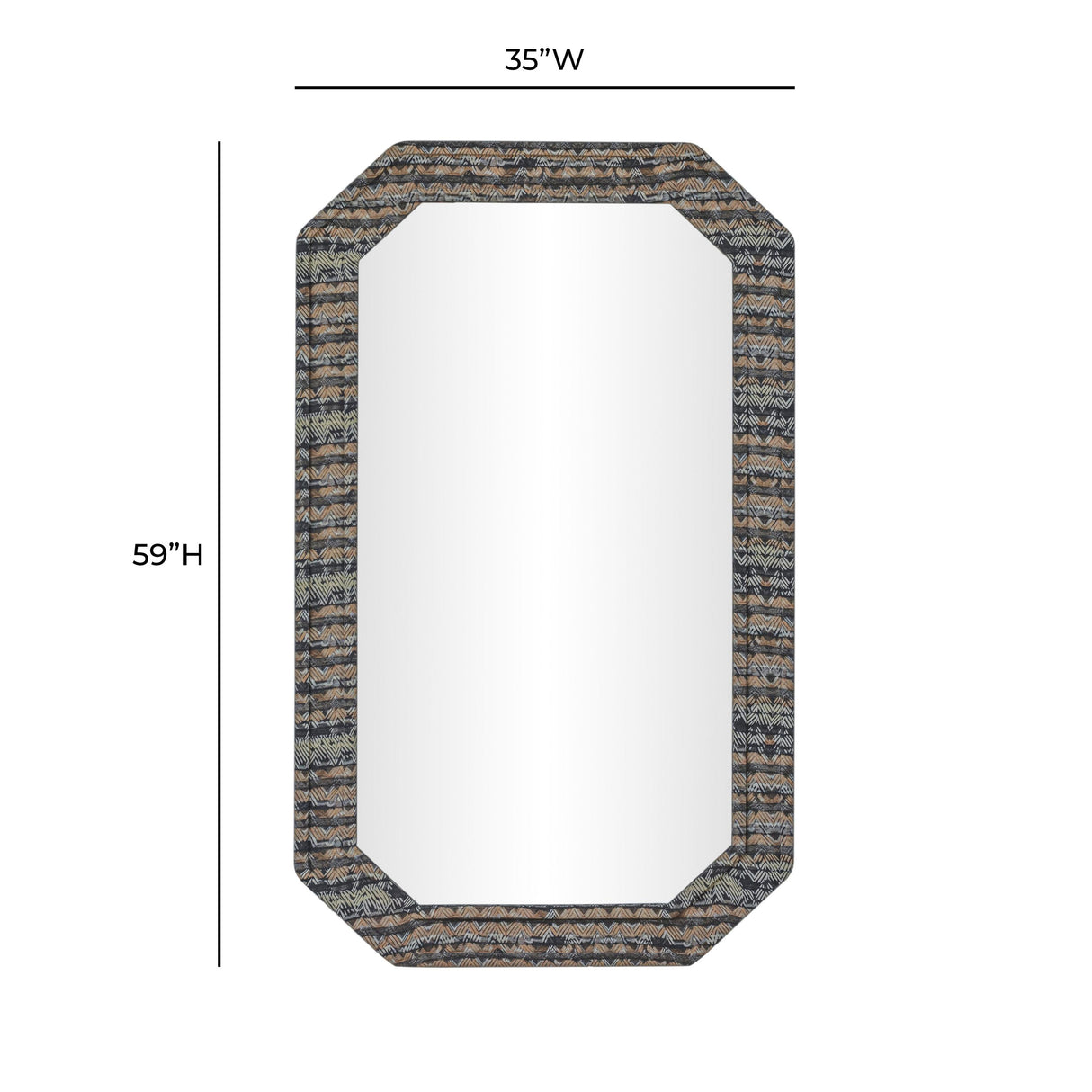 TOV Charlene Jewel Wall Mirror - Apex Print