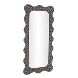 TOV Charlene Squiggle Wall Mirror - Biologic Print