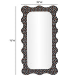 TOV Charlene Squiggle Wall Mirror - Biologic Print