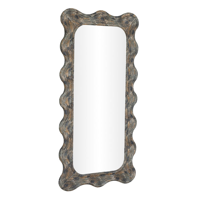 TOV Charlene Squiggle Wall Mirror - Watercolor Print