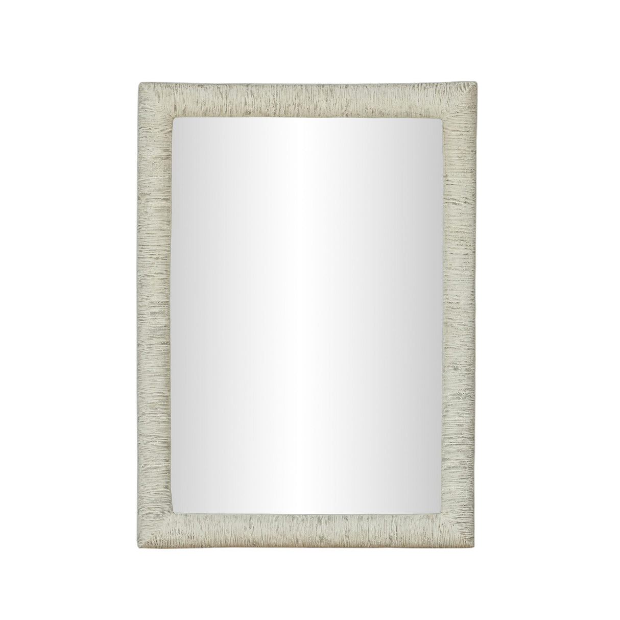 TOV Orpheus Ribbed Faux Stone Fiberglass Rectangular Wall Mirror