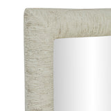 TOV Orpheus Ribbed Faux Stone Fiberglass Rectangular Wall Mirror