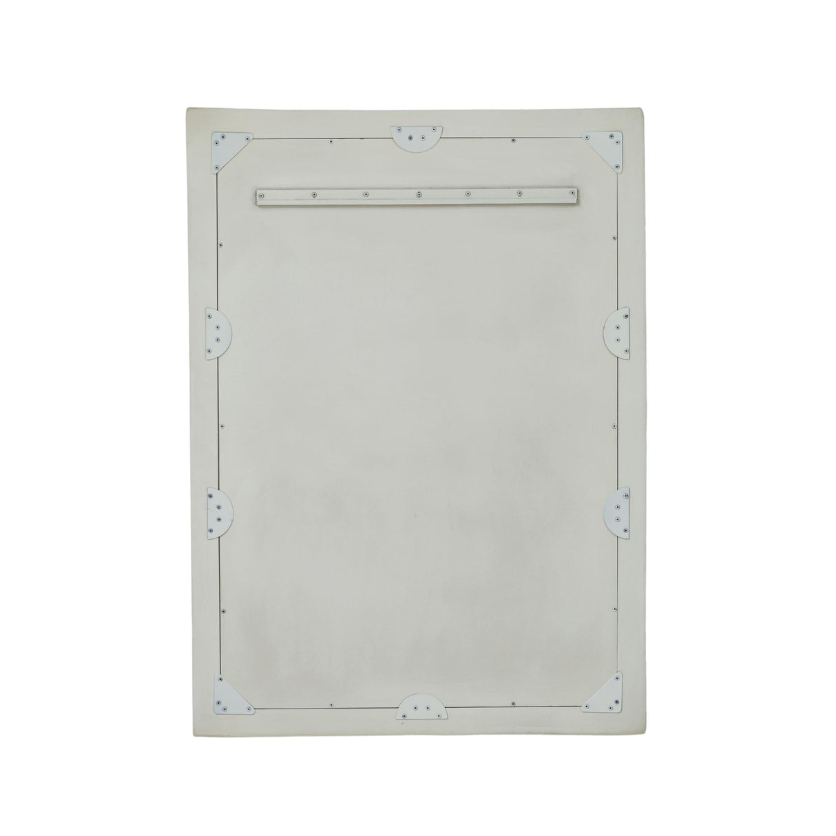 TOV Orpheus Ribbed Faux Stone Fiberglass Rectangular Wall Mirror